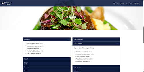 Accordion Menu Image