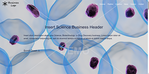 Science Biotechnology Demo Website