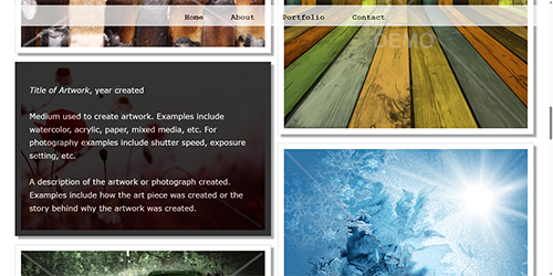 Image with Text Overlay Image Gallery